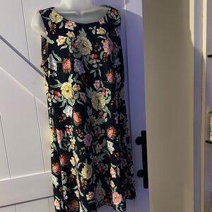 Tommy Hilfiger Black Floral Midi Dress